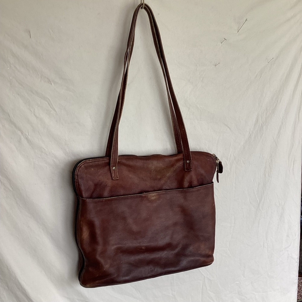 Vintage Frye leather tote bag benchcrafted